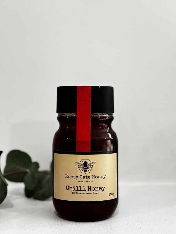 Rusty Gate 500g Raw Chilli Honey Squeeze Bottle