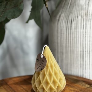 Beeswax Christmas Tree Candle Small "Diamond"