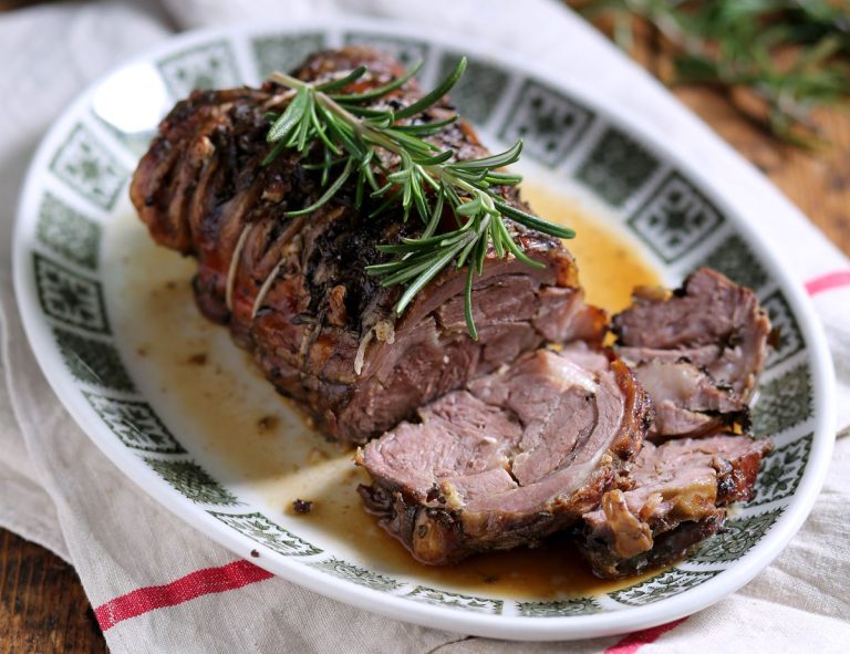 Grass Fed Bone and Rolled Lamb Leg cooked preview
